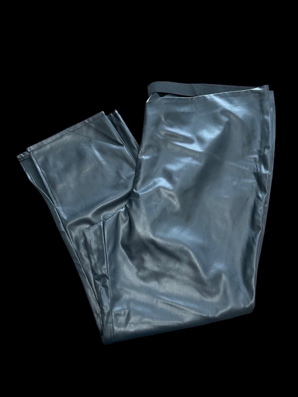 Black Vegan Leather Pants
